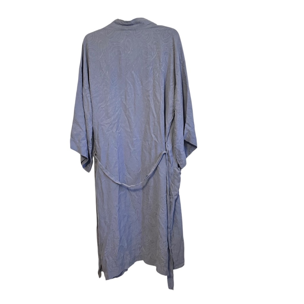 Victoria’s Secret Gentlemen Blue Silk Long Robe Mens Medium - Picture 2 of 10